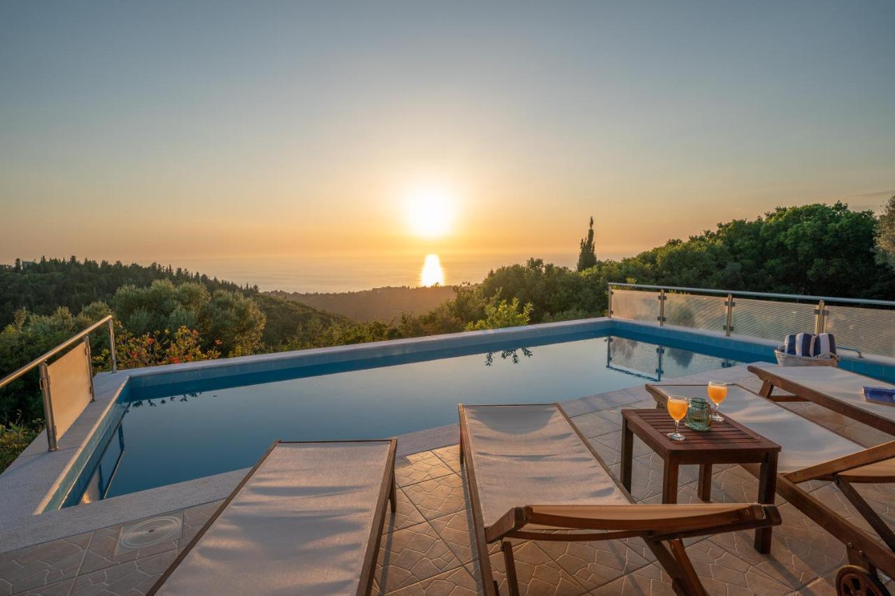 Stone Villa Eriphyle ,Private Witn Sunset View Fiskardo Esterno foto