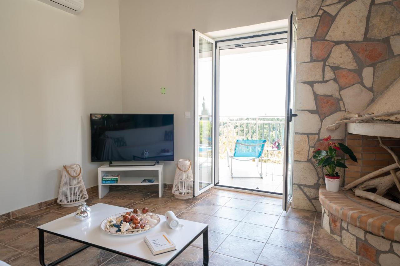 Stone Villa Eriphyle ,Private Witn Sunset View Fiskardo Esterno foto