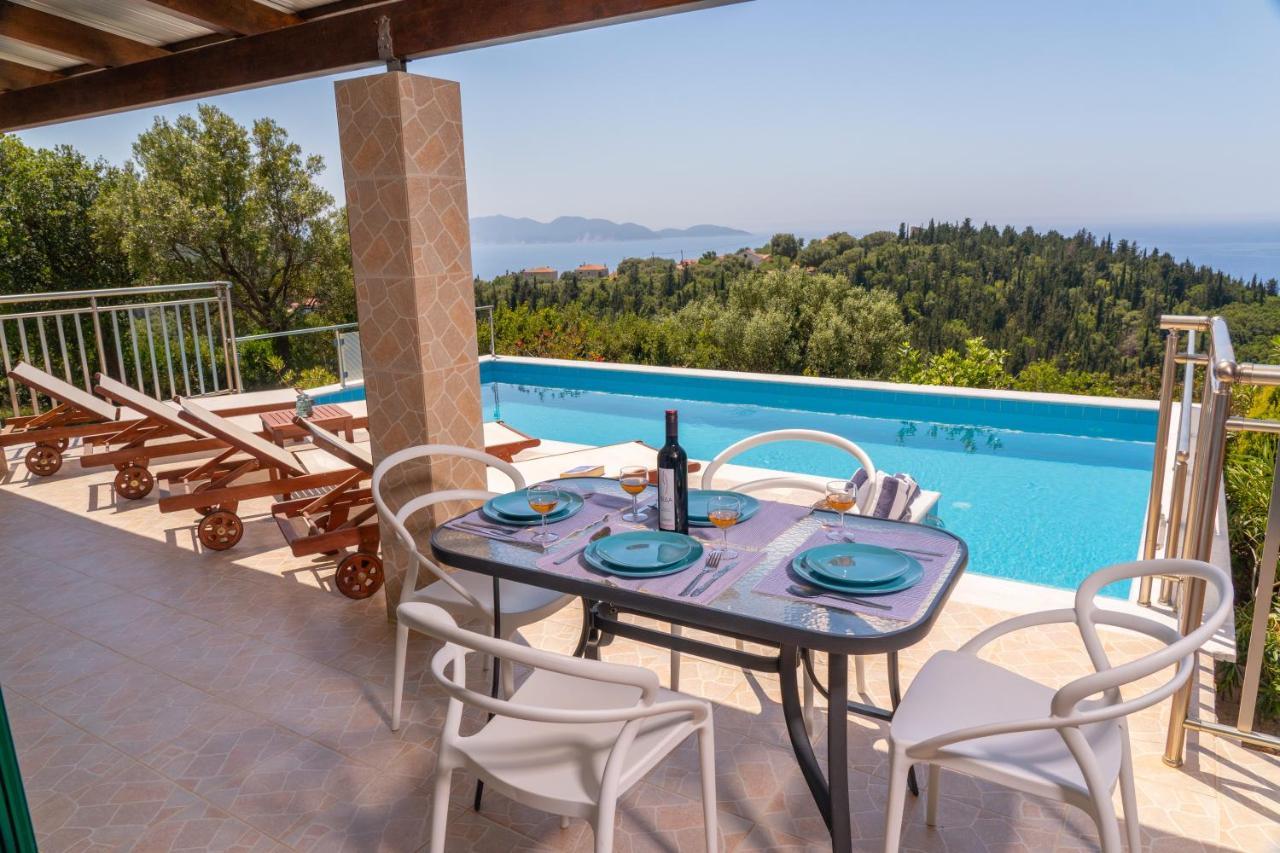 Stone Villa Eriphyle ,Private Witn Sunset View Fiskardo Esterno foto