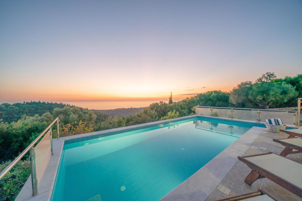 Stone Villa Eriphyle ,Private Witn Sunset View Fiskardo Esterno foto