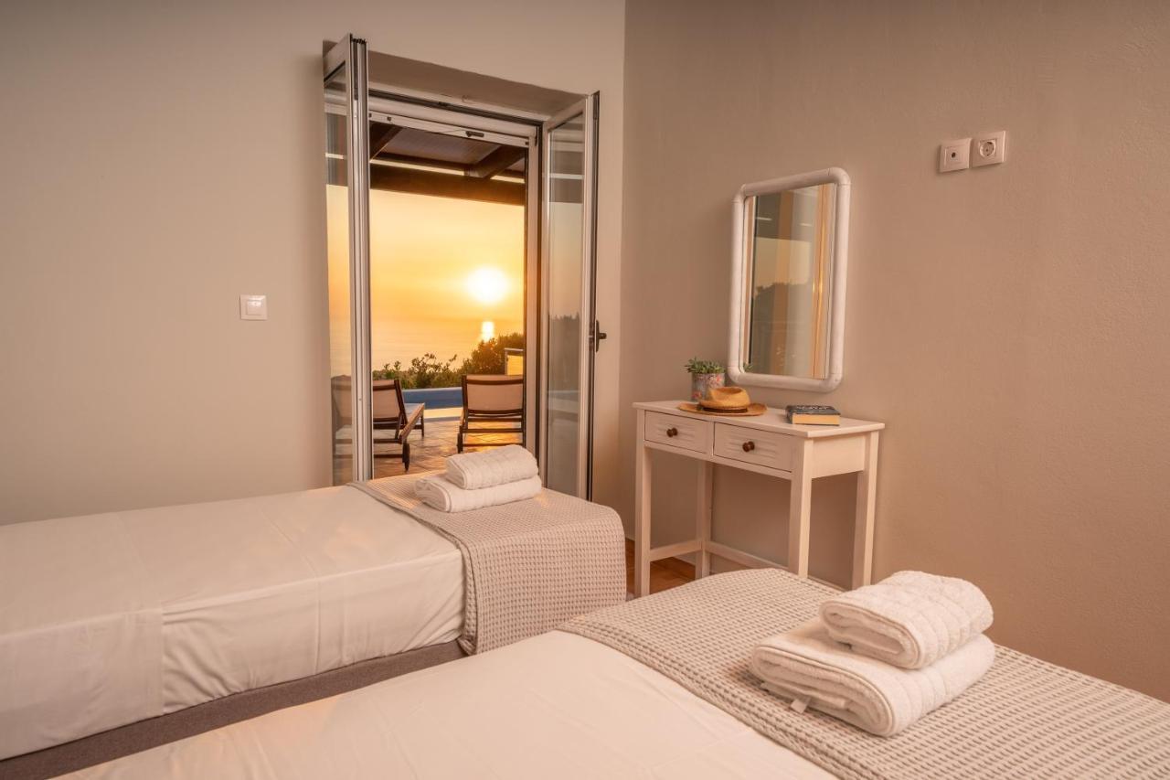 Stone Villa Eriphyle ,Private Witn Sunset View Fiskardo Esterno foto