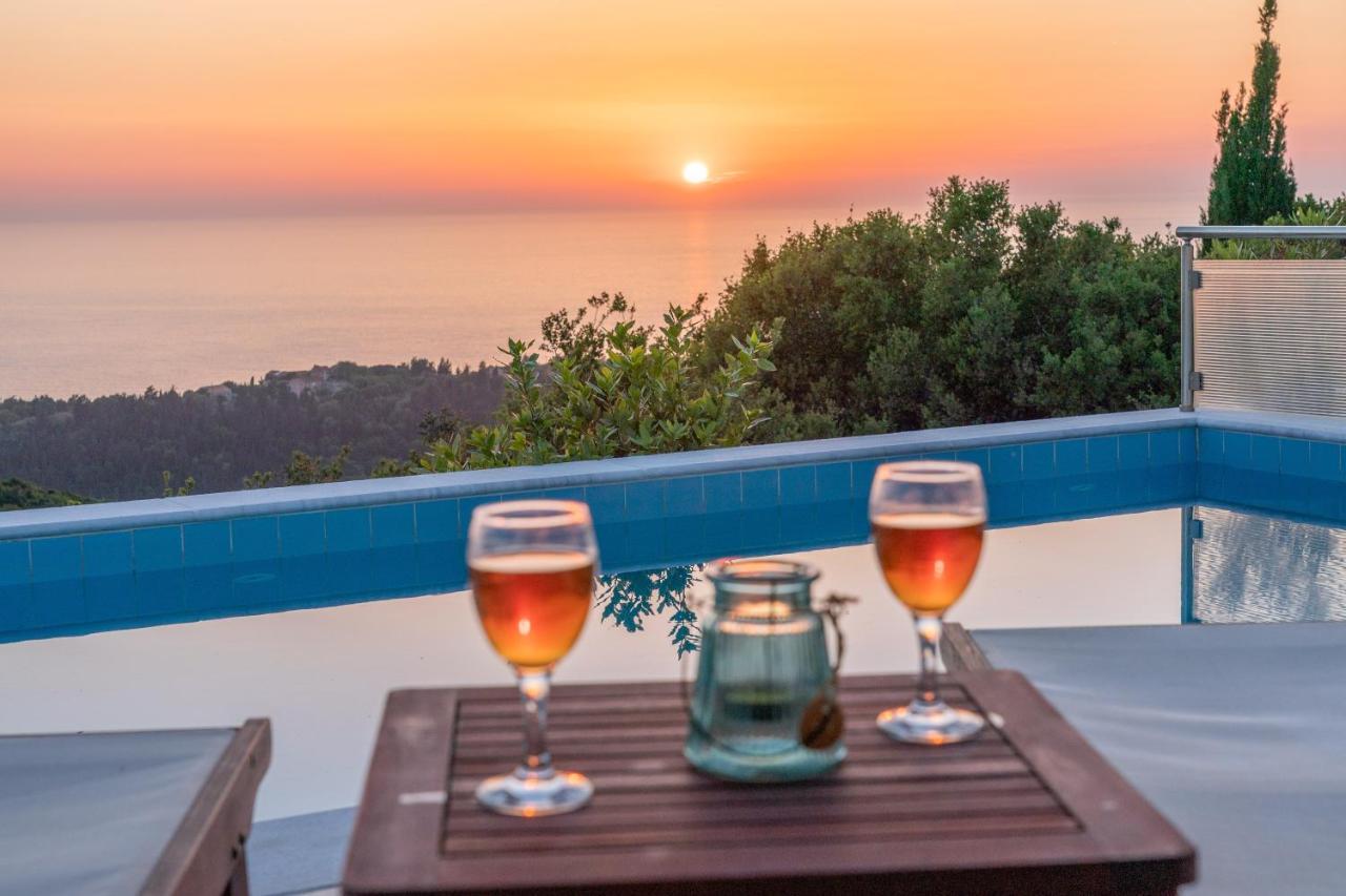 Stone Villa Eriphyle ,Private Witn Sunset View Fiskardo Esterno foto