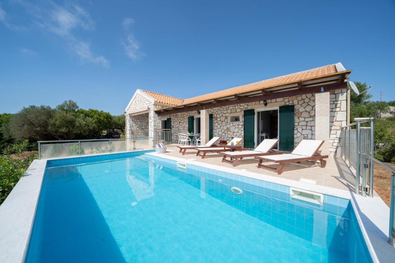Stone Villa Eriphyle ,Private Witn Sunset View Fiskardo Esterno foto