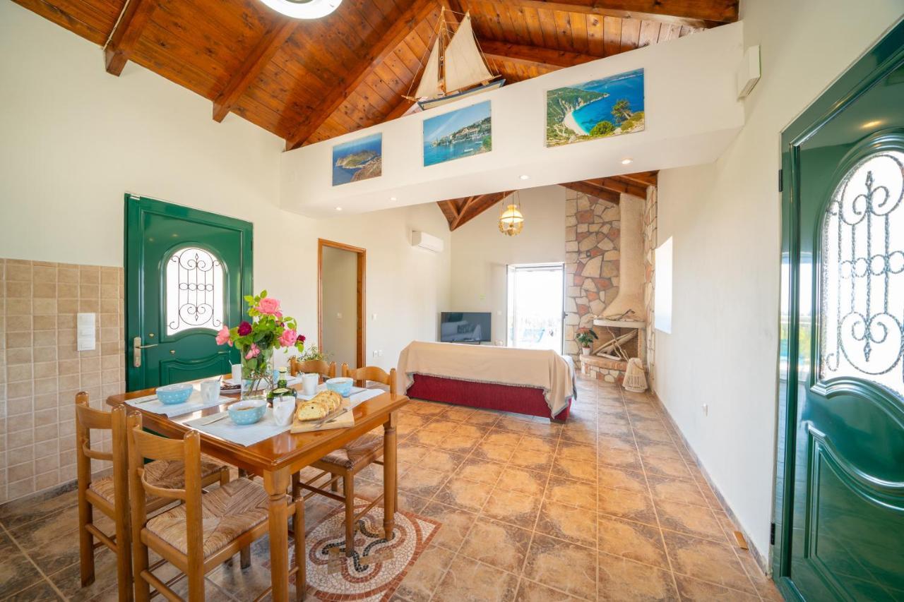 Stone Villa Eriphyle ,Private Witn Sunset View Fiskardo Esterno foto