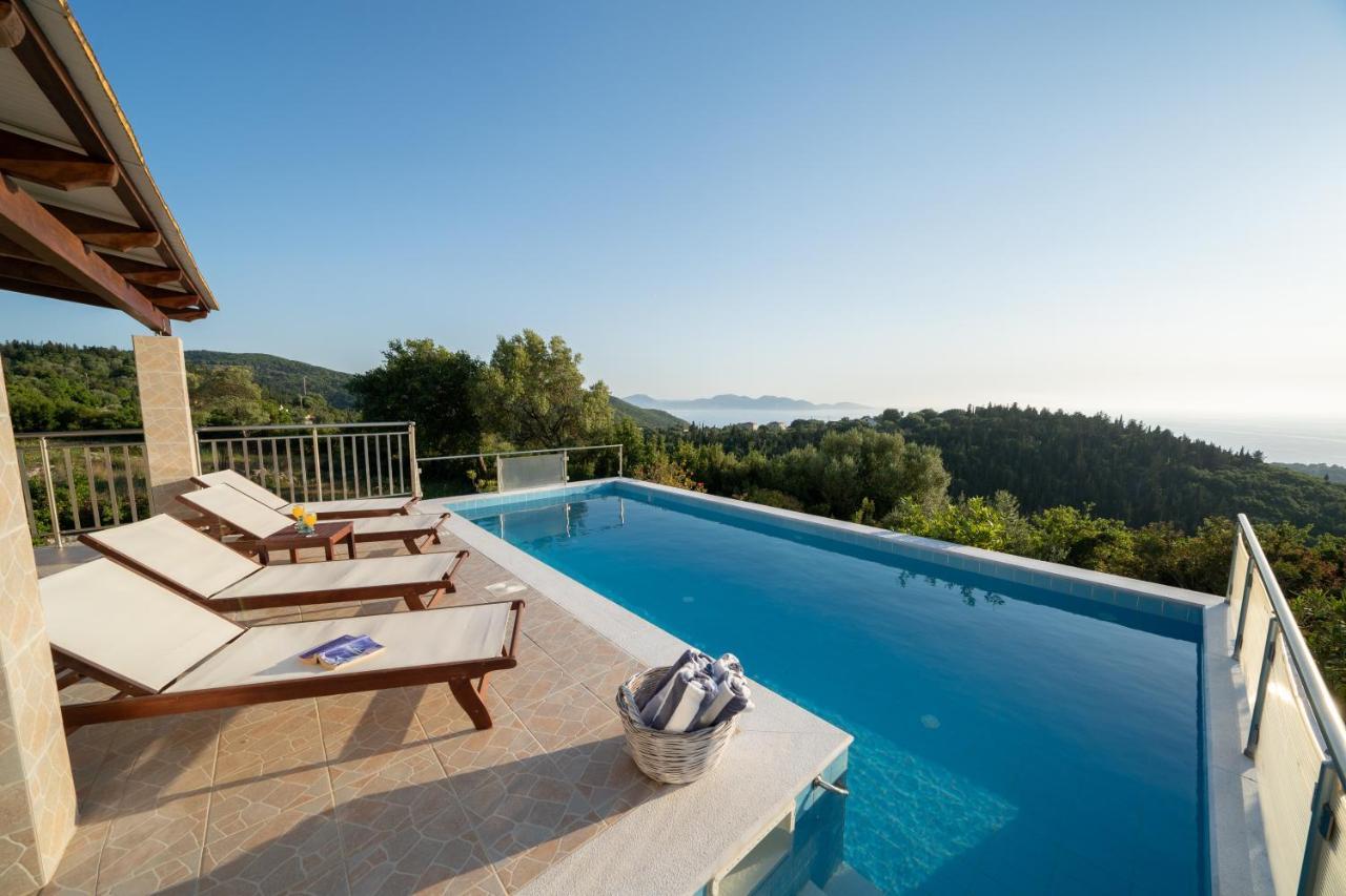 Stone Villa Eriphyle ,Private Witn Sunset View Fiskardo Esterno foto