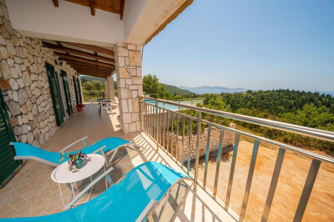Stone Villa Eriphyle ,Private Witn Sunset View Fiskardo Esterno foto