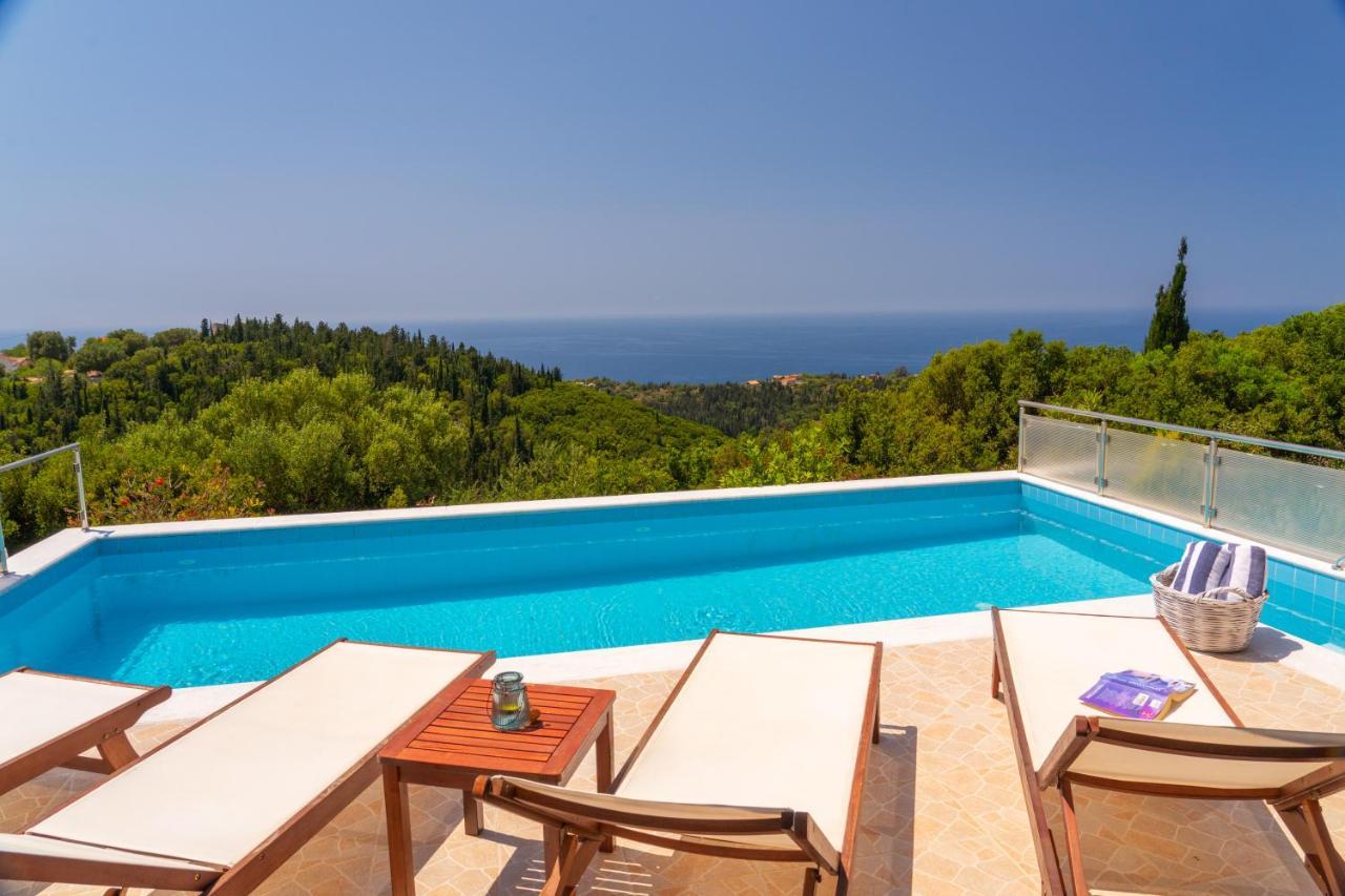 Stone Villa Eriphyle ,Private Witn Sunset View Fiskardo Esterno foto