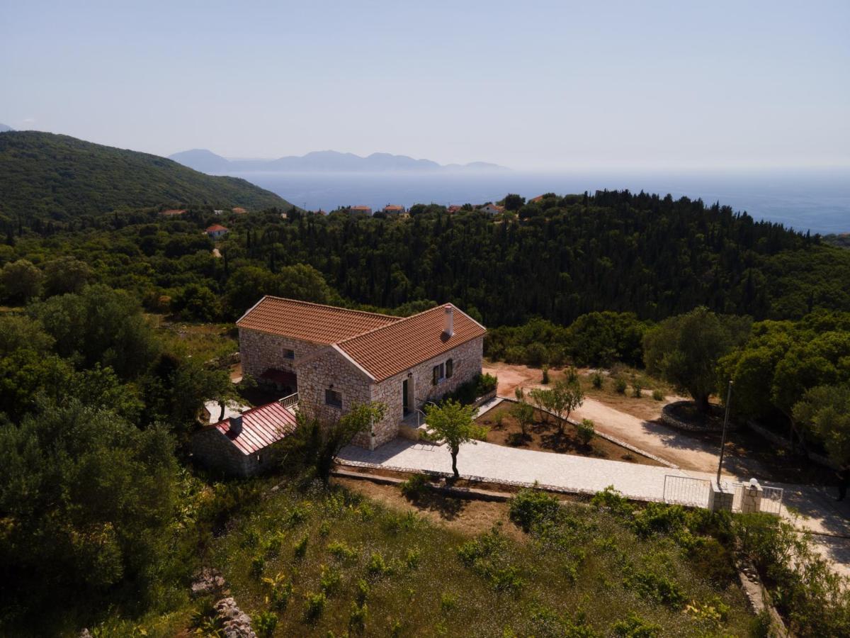 Stone Villa Eriphyle ,Private Witn Sunset View Fiskardo Esterno foto