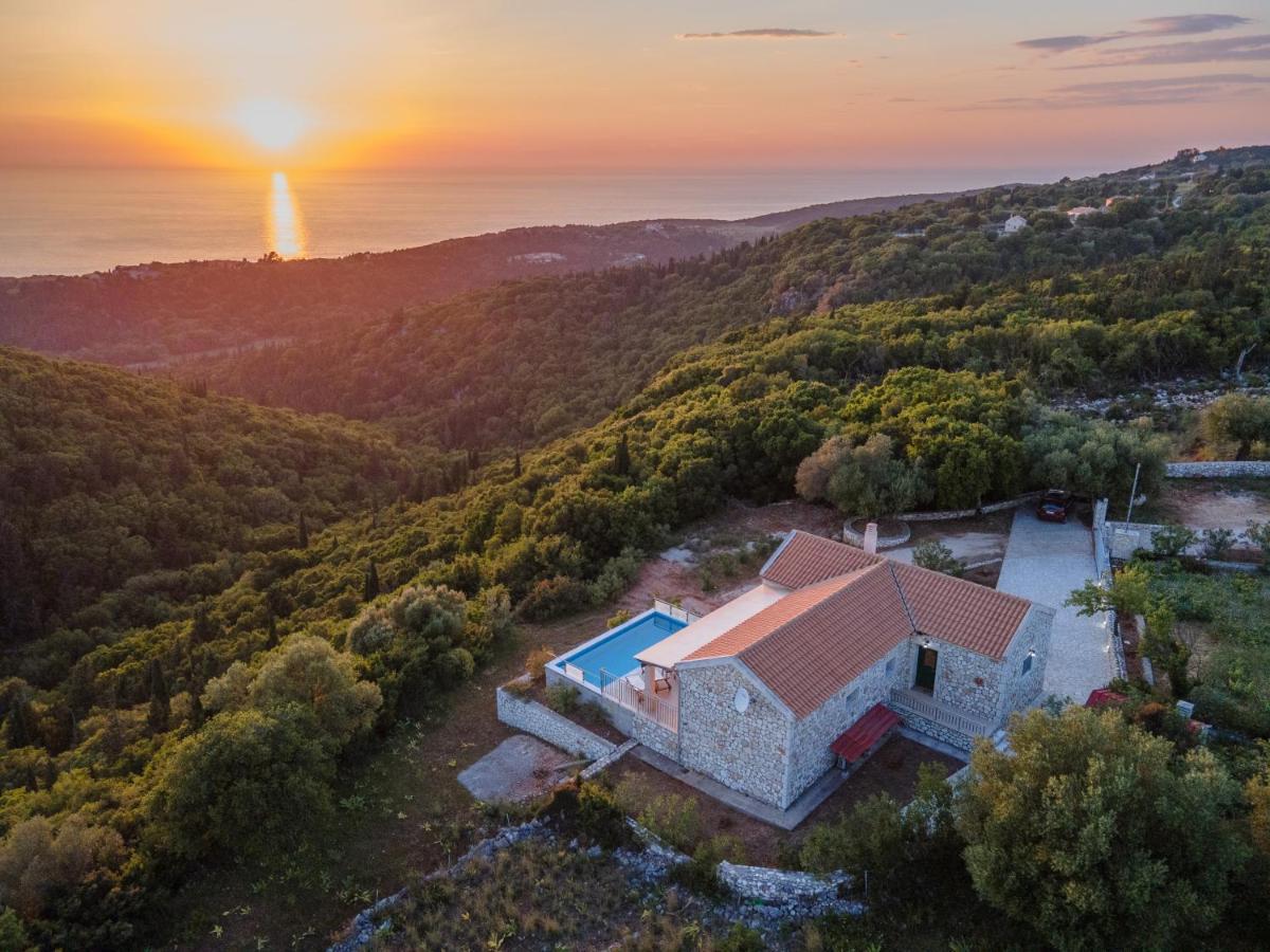 Stone Villa Eriphyle ,Private Witn Sunset View Fiskardo Esterno foto