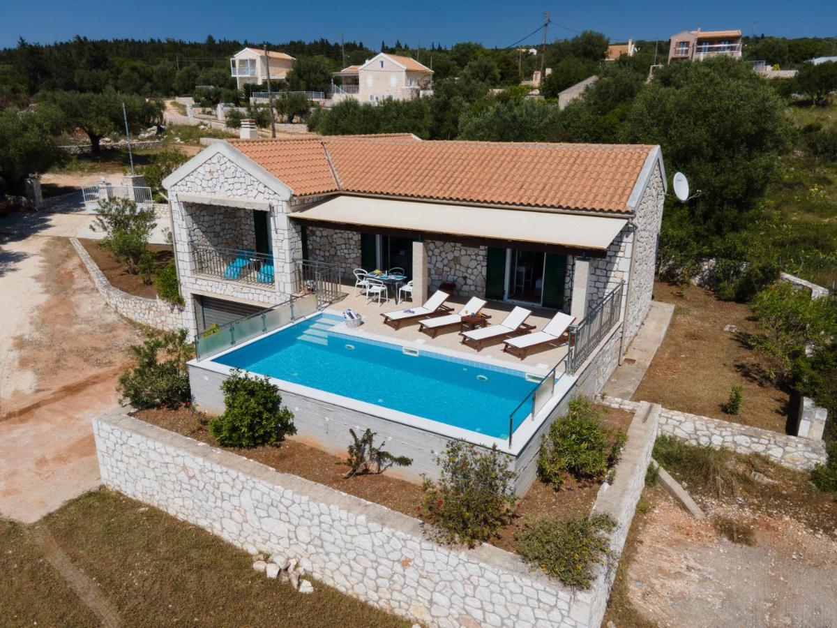 Stone Villa Eriphyle ,Private Witn Sunset View Fiskardo Esterno foto